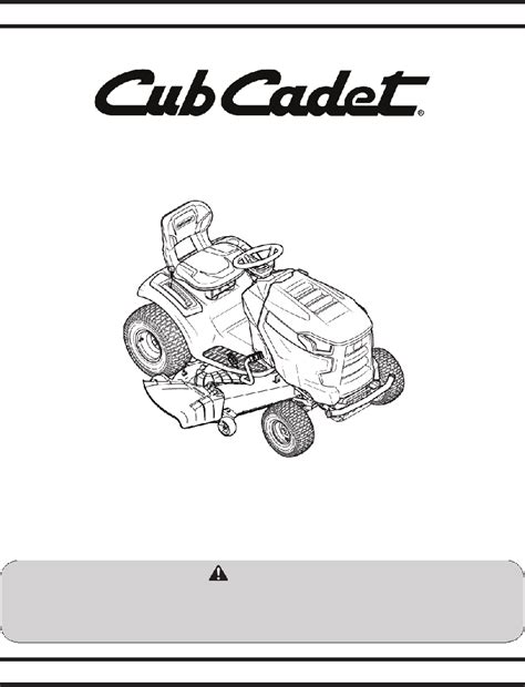 Riding Lawn Mowers. . Cub cadet xt1 lt46 manual